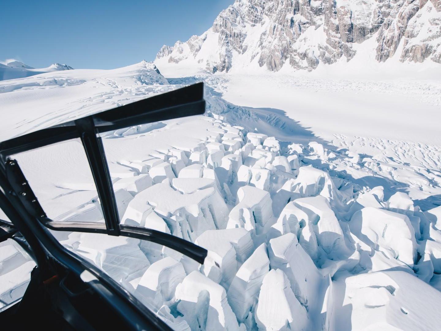 Snow blocks in mt cook