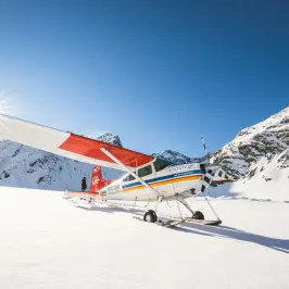 Photo of ski plane on Mt Cook