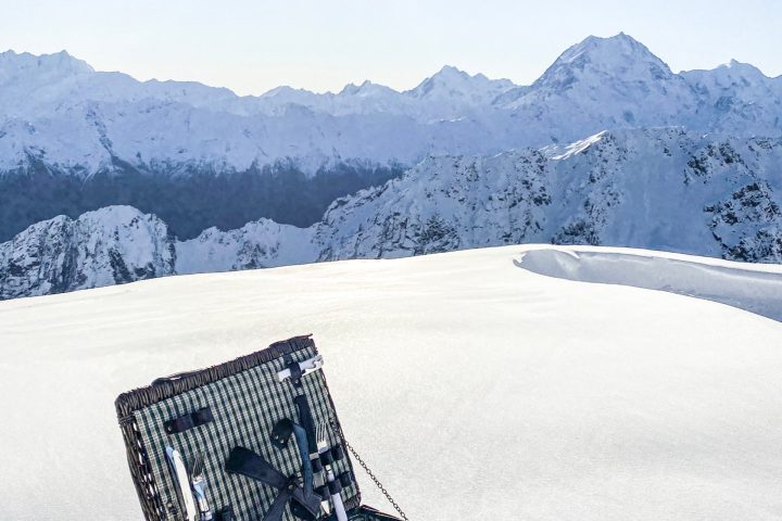 Winter Picnic on a NZ Glacier