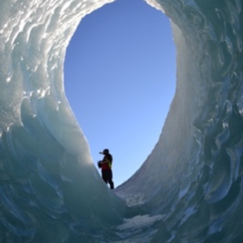 Ice Cave view from Below