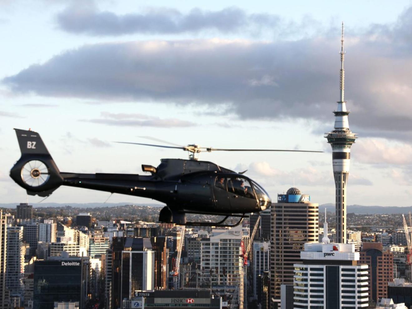 Heletranz Scenic Flight Auckland Sky Tower