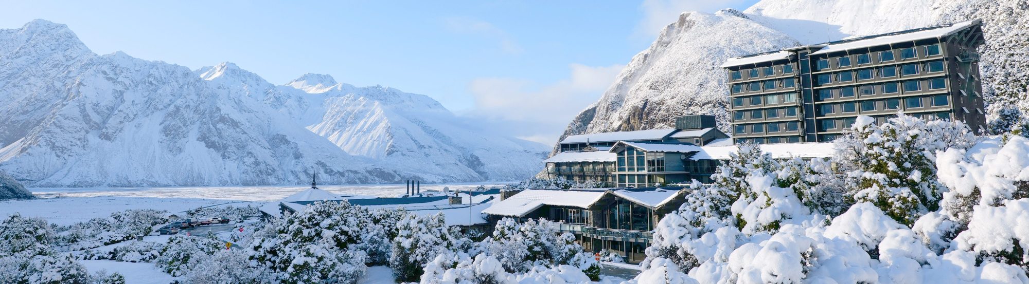 Hermitage Hotel in Winter with exceptional views