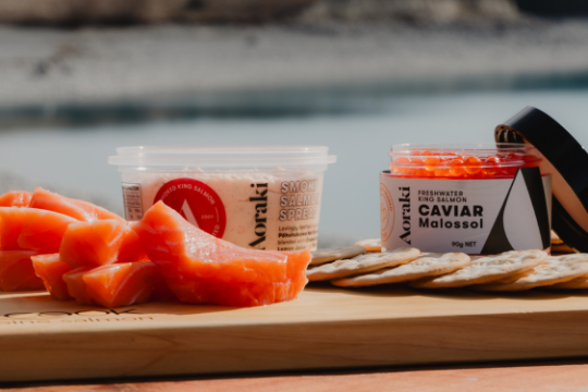 a tray of food on a table